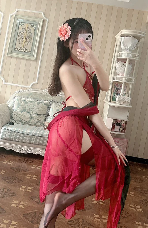 B站粉嫩白虎uper@猫小娴 烈焰+敦煌风尺度图集